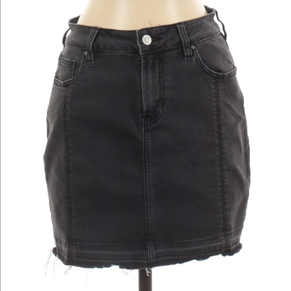 Pacsun black denim skirt high waisted